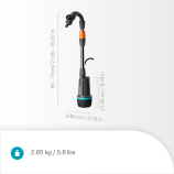 „Gardena“ akumuliatorinis siurblys statinei „2400 ComfAuto 18V P4A“ rinkinys