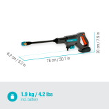 „Gardena“ akumuliatorinis vidutinio slėgio ploviklis „AquaClean 24/18V P4A Premium“ – komplektas