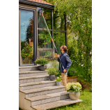 „Gardena Cleansystem“ teleskopinė rankena M–XL, vandens purškimo, skirta toliau esantiems paviršiams