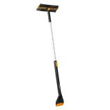 „Fiskars“ šluotelė su šepetėliu ir grandikliu, teleskopinė, pasukama, „X-series“ 1078492