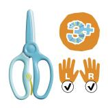 "Fiskars" mokomosios žirklės, turkio spalvos, 3+ 1064068