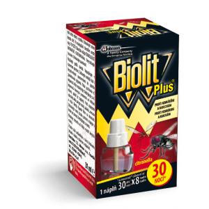 Biolit plus pakaitinis skysčio nuo musių ir uodų užpildas 30 naktų