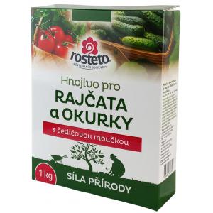 Rosteto trąšos pomidorams ir agurkams su bazalto miltais
