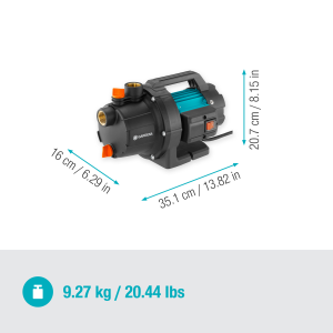 „Gardena“ sodo siurblys 3000/4 rinkinys