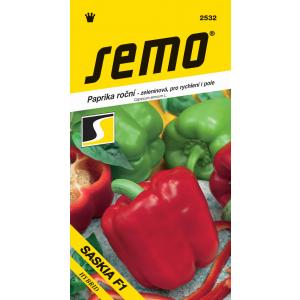 Sėklos Žalioji saldžioji paprika F1 Saskia F1 greitas laukas 15s