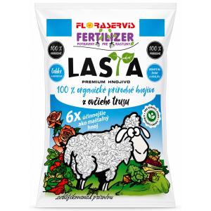 Lasta trąšos, pagamintos iš subrendusių avių išmatų